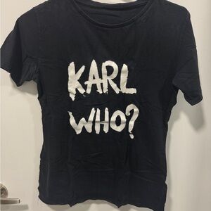 Black 'Karl Who?' Size small